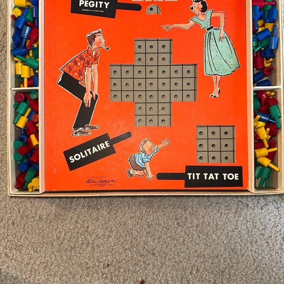 Vintage Board Game Pegity and Other Games by Parker Brothers - Picture 2 of 10
